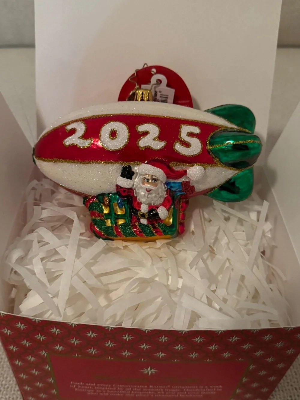 Christopher Radko 2025 Flying Over The Years Christmas Ornament